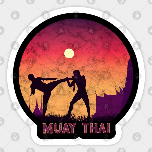 Muay Thai Kickboxing Boxers Thailand Sticker by VintCam